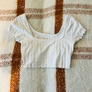 Aerie Offline Ribbed Cropped Tee